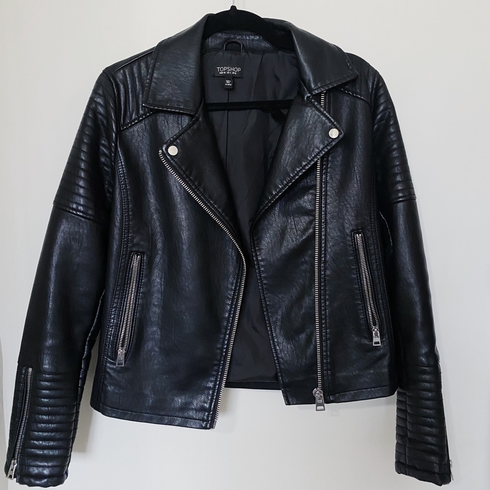 Topshop leather jacket